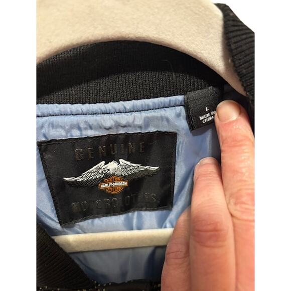 Harley Davidson Motorcycle Biker Pixel Camo Reflective Jacket Women’s Large - Picture 5 of 8